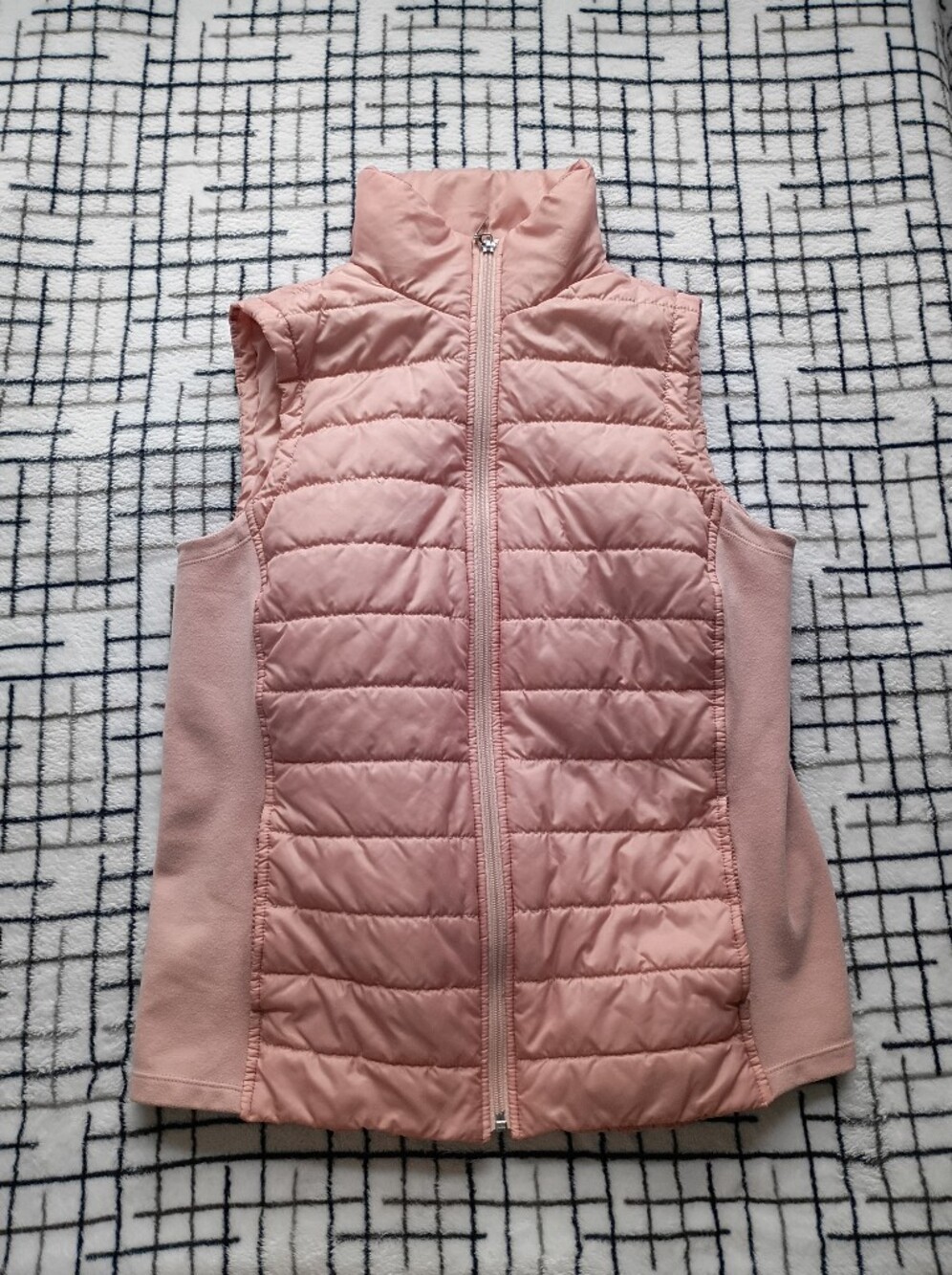 Weekends by Chico's Size 0 Light Pink Quilted Womens Puffer Vest